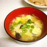 キクラゲと油揚げの玉子汁✨✨